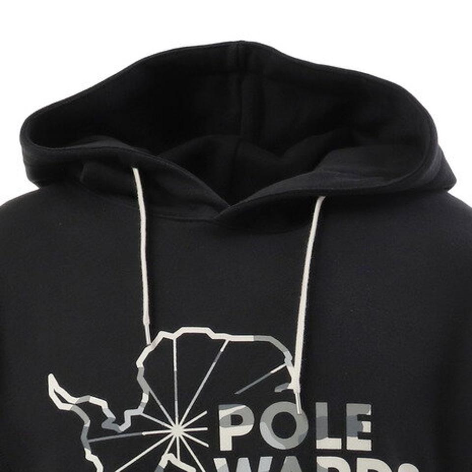 【9/5 24h限定エントリー&対象4店舗買い回りで最大P10倍!】POLEWARDS パーカー メンズ トレーナー スウェット 迷彩ロゴPW28JM69BLK (メンズ)