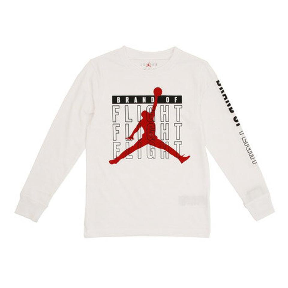 【9/5 24h限定エントリー＆対象4店舗買い回りで最大P10倍！】ジョーダン（JORDAN） ジュニア FLIGHT RISE 長袖Tシャツ 95A072-001 （キッズ）