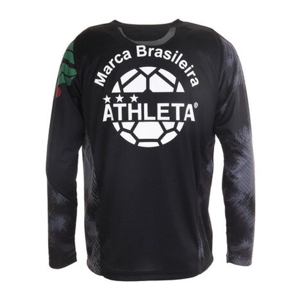 【10%オフクーポン 9/8まで】アスレタ(ATHLETA) サッカー ウェア メンズ 長袖 プラクティスシャツ XE-393 BLK (メンズ)