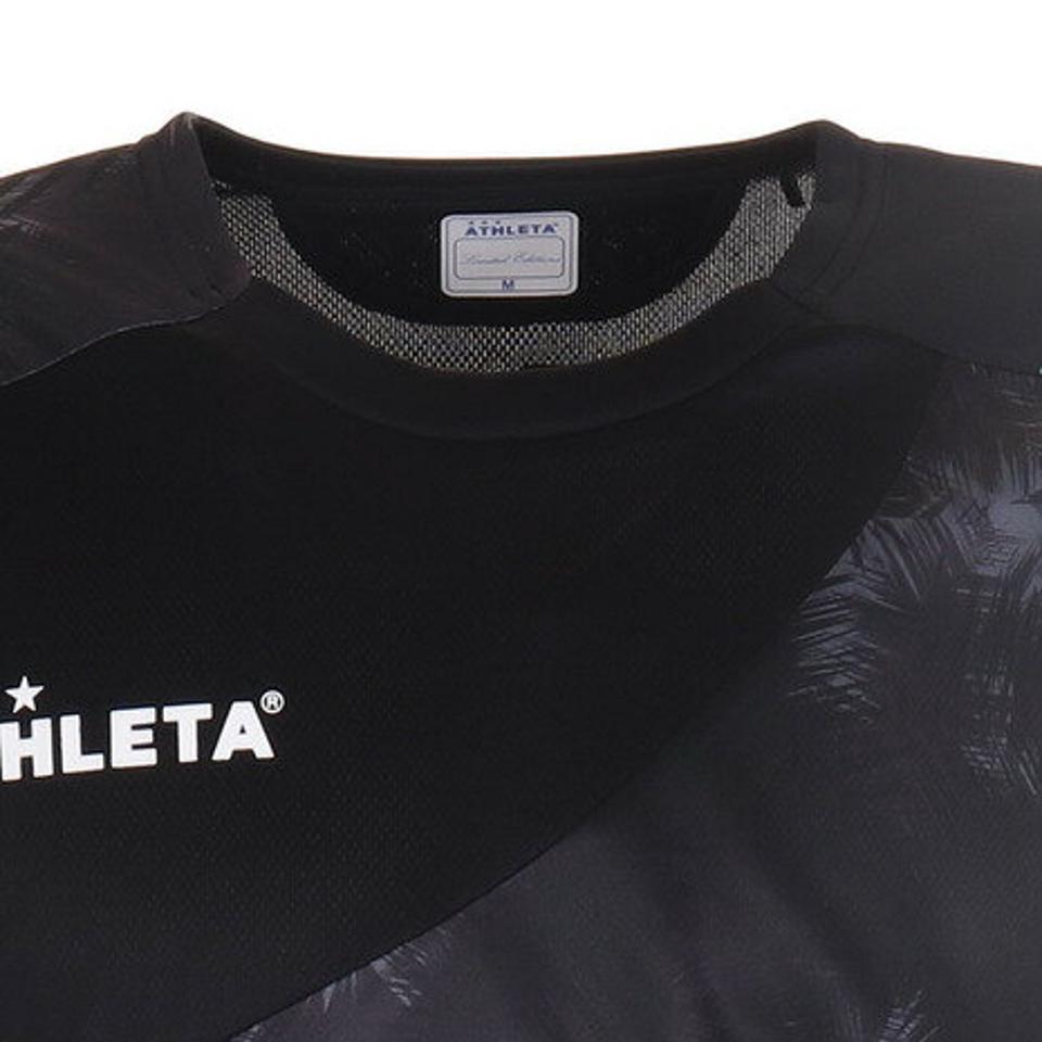 【10%オフクーポン 9/8まで】アスレタ(ATHLETA) サッカー ウェア メンズ 長袖 プラクティスシャツ XE-393 BLK (メンズ)