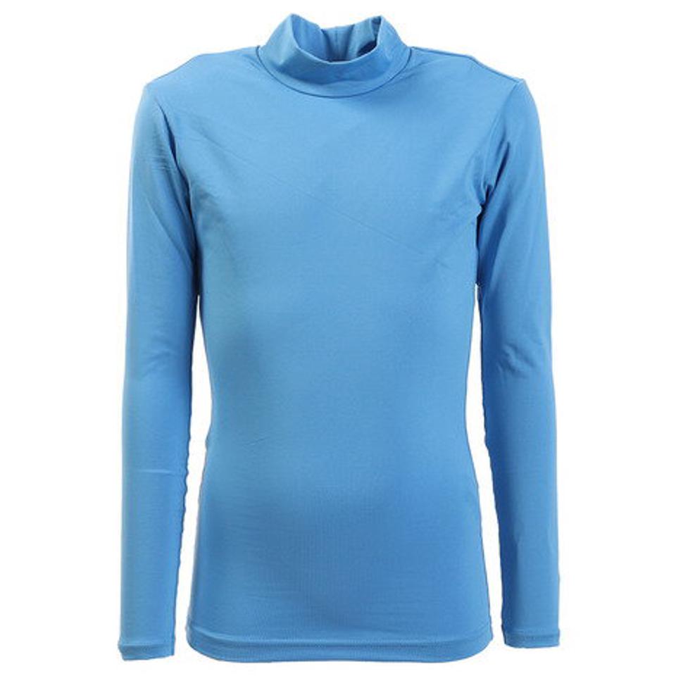 パフォーマンスギア(PG)(キッズ)サッカー ジュニア インナー ストレッチ ハイネック 長袖 シャツ 742PG9ES4531 サックス 水色 アンダーシャツ