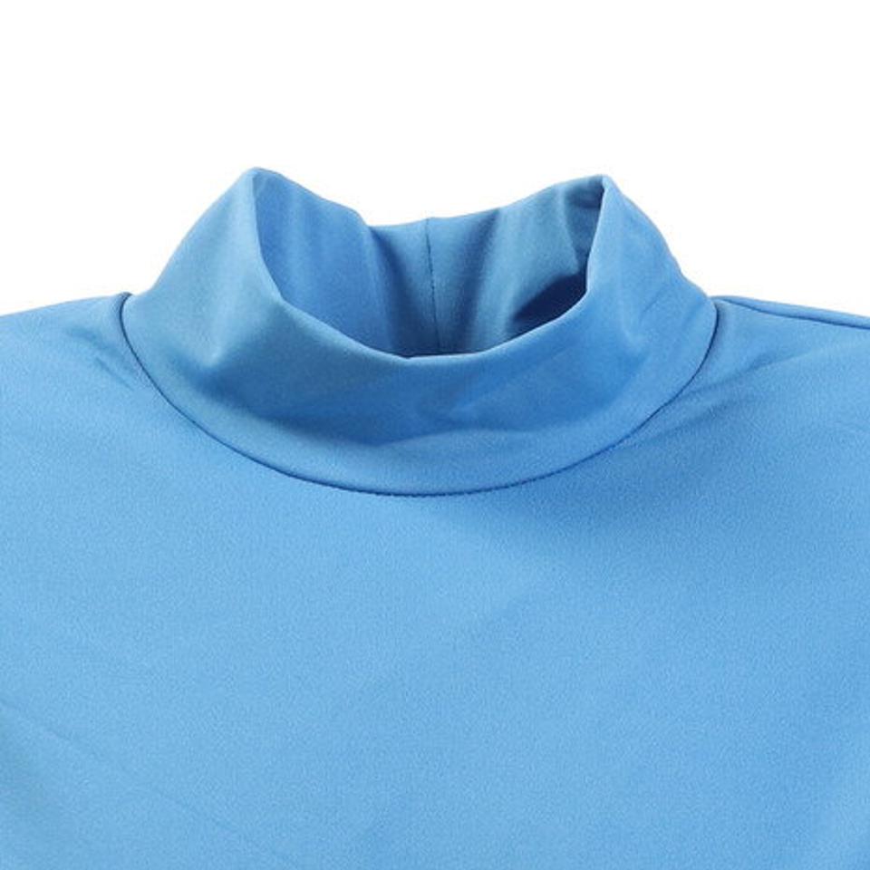 パフォーマンスギア(PG)(キッズ)サッカー ジュニア インナー ストレッチ ハイネック 長袖 シャツ 742PG9ES4531 サックス 水色 アンダーシャツ