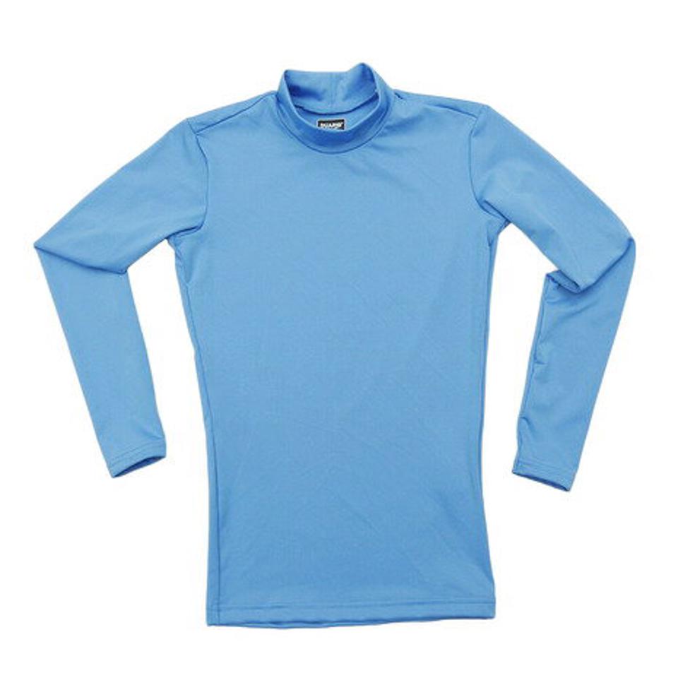 デュアリグ(DUARIG) サッカー ジュニア インナー ストレッチハイネックシャツ 742D6ES2981 サックス 水色 アンダー シャツ 長袖 (キッズ)