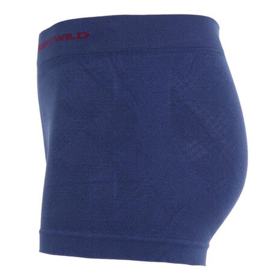 ボディワイルド(BODY WILD) ボクサーパンツ 成型ジオメトリック柄 前とじ BWS875J BLU (メンズ)