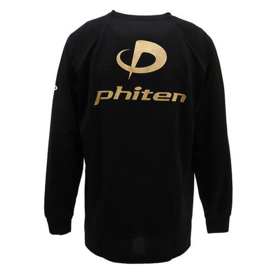 【2点以上で10％オフクーポン 9/9まで】ファイテン（PHITEN） Tシャツ 長袖 RAKUシャツ SPORTS 吸汗速乾 ロゴ 3116JG1802 【バレーボールウェア スポーツウェア】 （メンズ）