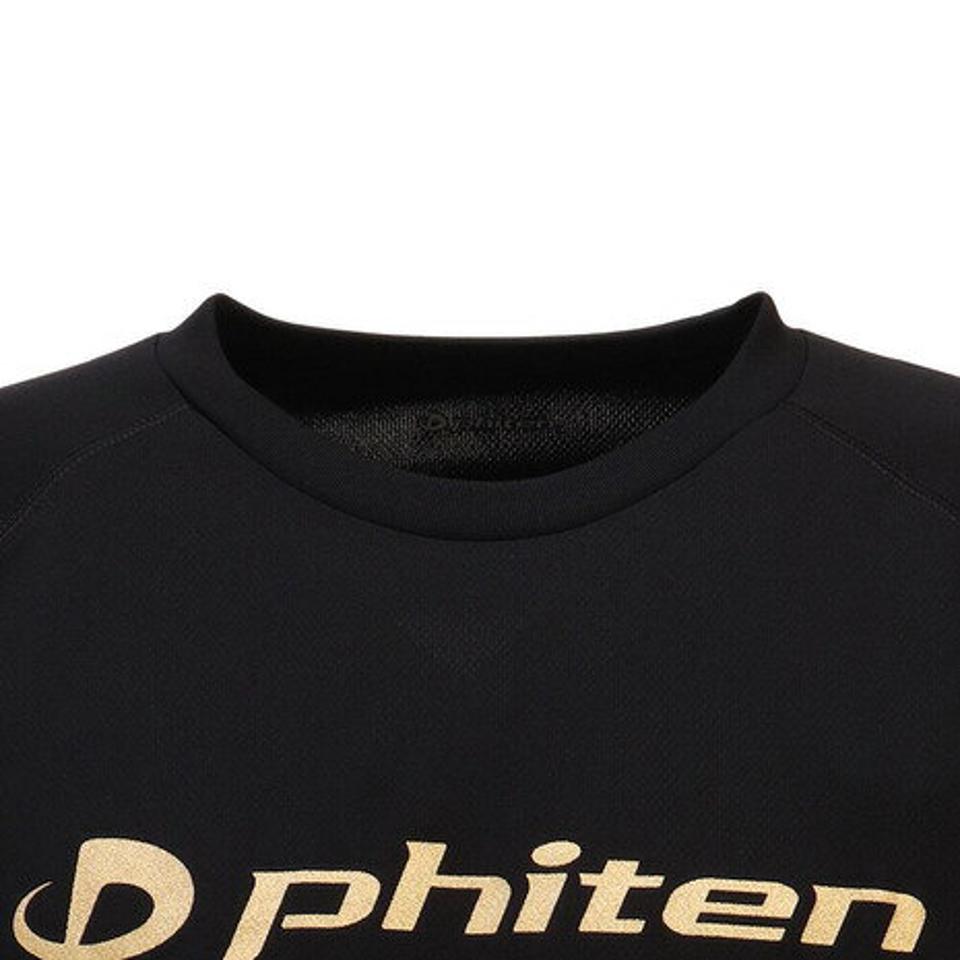 【2点以上で10％オフクーポン 9/9まで】ファイテン（PHITEN） Tシャツ 長袖 RAKUシャツ SPORTS 吸汗速乾 ロゴ 3116JG1802 【バレーボールウェア スポーツウェア】 （メンズ）