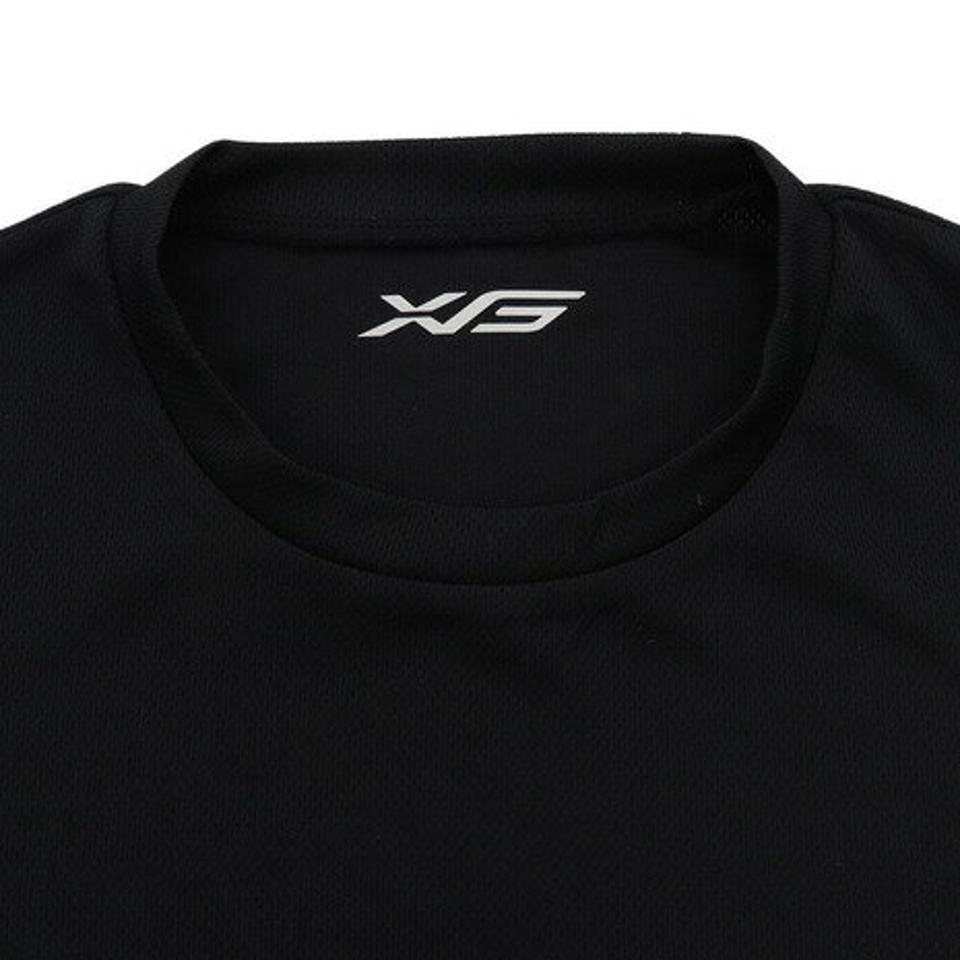 エックスティーエス(XTS) 野球 アンダーシャツ 半袖 ジュニア ドライプラス ハイネック インナー シャツ 724G5ES5962JR 黒 (キッズ)