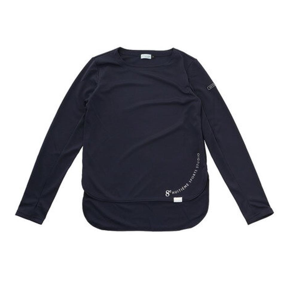 ウィッテム（HUITIEME） Tシャツ レディース 長袖 抗ウイルス素材 ナノガード ドライ 吸汗速乾 UVカット ロングスリーブ HU21S P864115NVY （レディース）