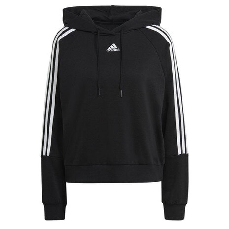 アディダス(adidas) エッセンシャルズ ルーズカット 3ストライプス クロップドパーカー 28751-GL1460 (レディース)