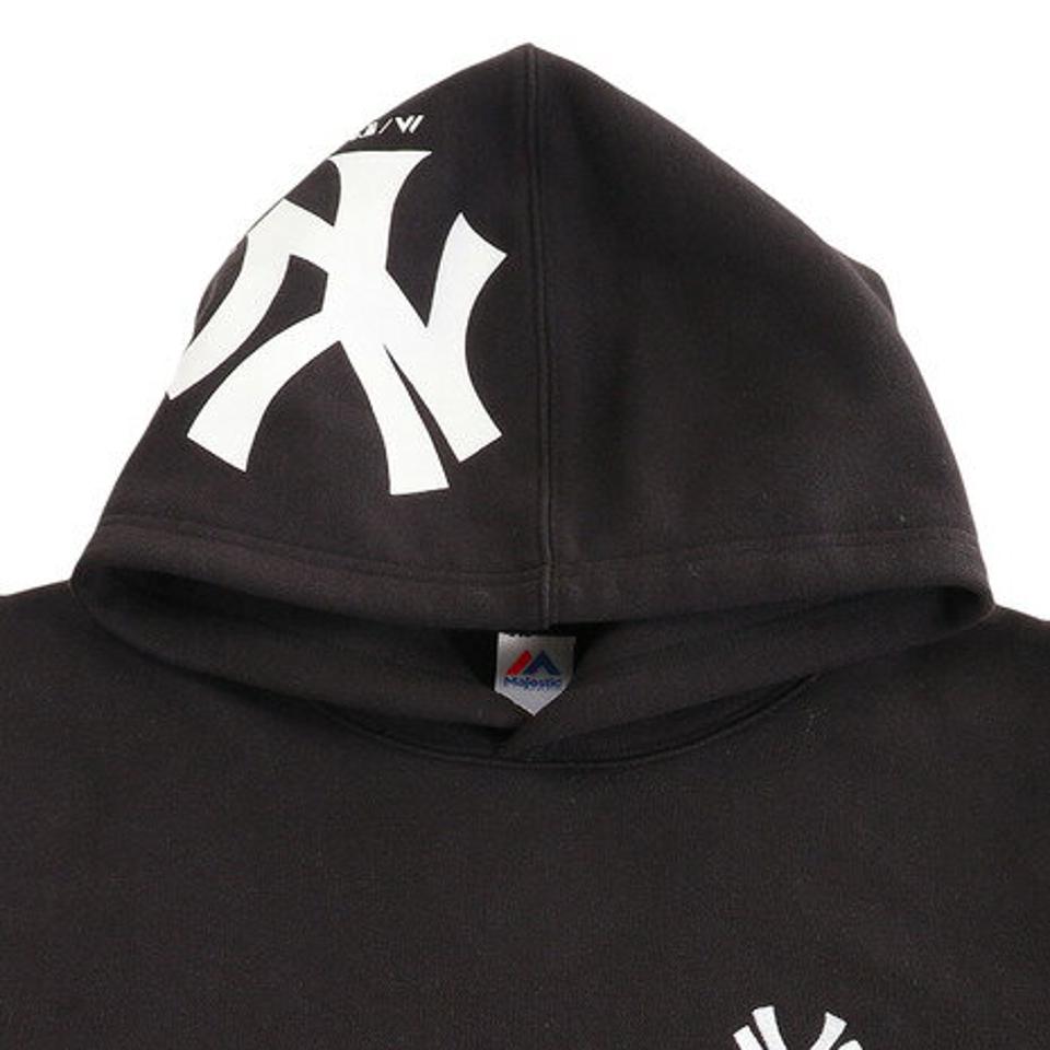 【10%オフクーポン 9/8まで】MJ・MLB(MJ・MLB) NYフードプリントウェイトパーカー MM06-NY-9F13-BK (メンズ)