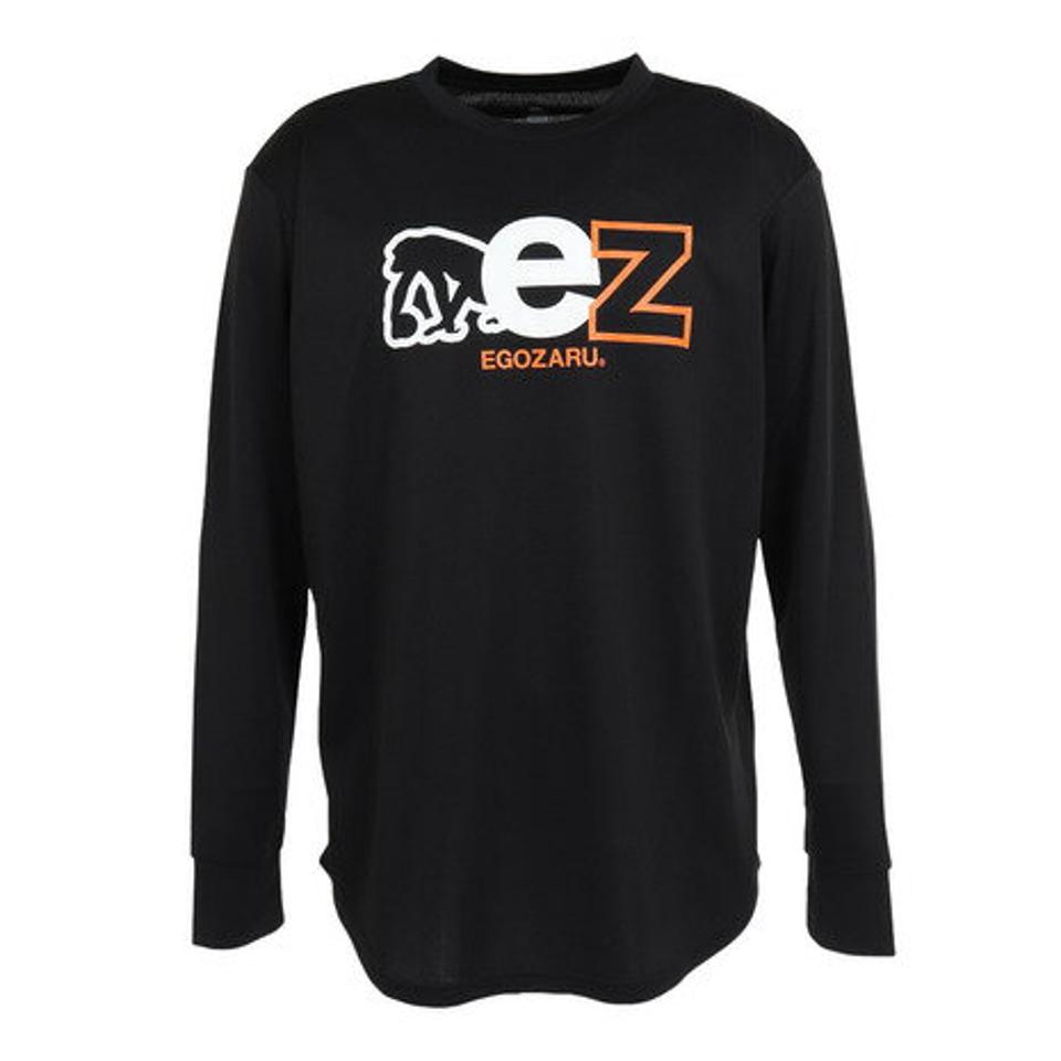 【10%OFFクーポン! 23日迄】エゴザル(EGOZARU)(メンズ、レディース) バスケットボールウェア バックプリント ロングスリーブTシャツ EZLT-F2210