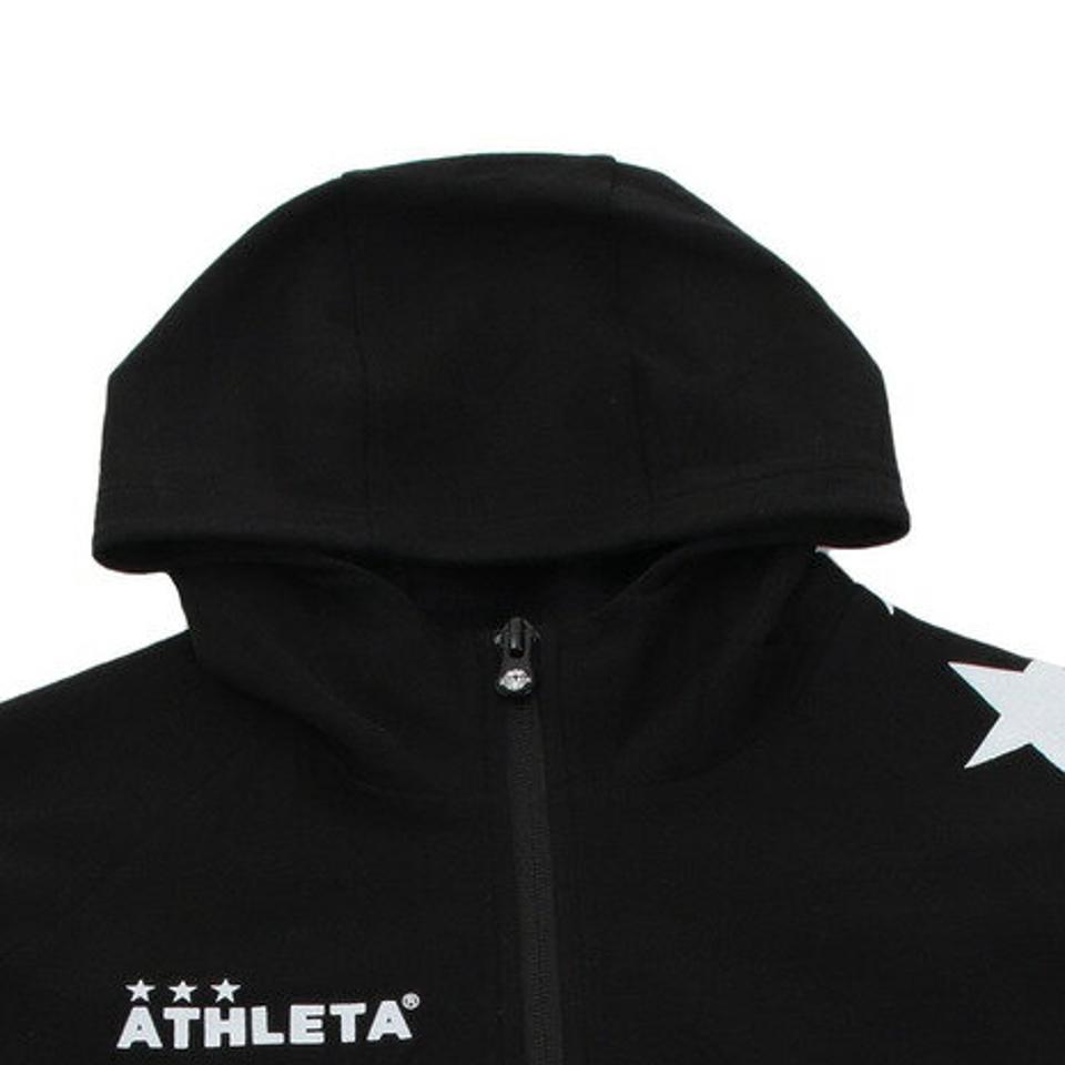 アスレタ(ATHLETA)(キッズ)ジュニア ウェア ライトスウェット ZIPパーカー 3347J 黒 スポーツウェア