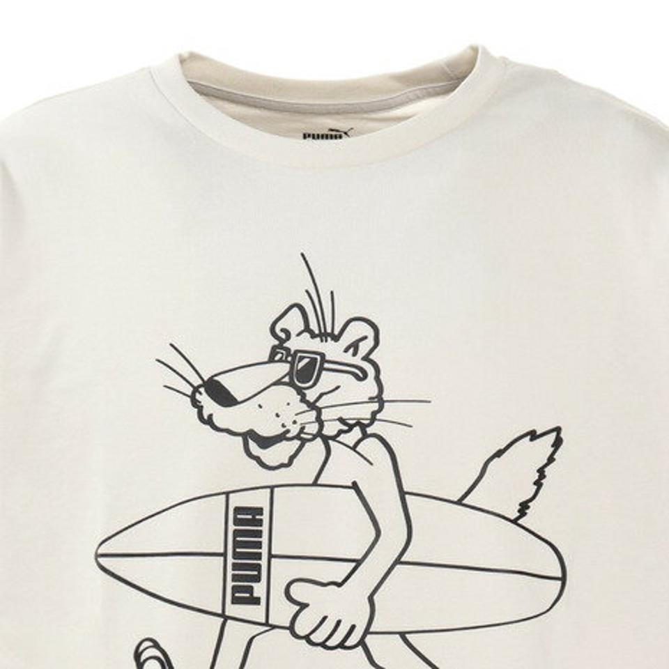 プーマ（PUMA） SUPER PUMA 長袖TシャツB 587605 05 WHT スポーツウェア （メンズ）