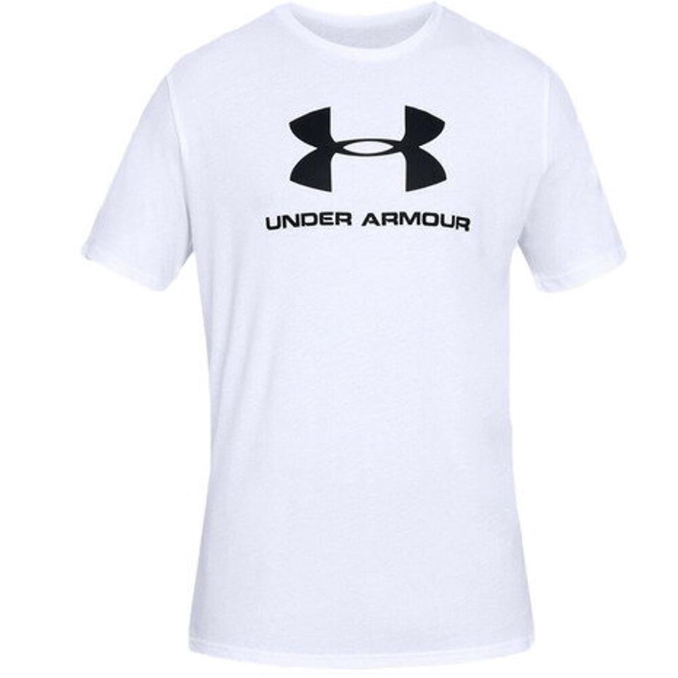 アンダーアーマー(UNDER ARMOUR) ドライ 速乾 Tシャツ メンズ 半袖 スポーツスタイル ロゴ 1358574 WHT/BLK AT カットソー (メンズ)