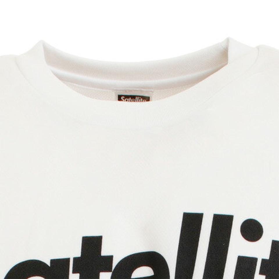 サテライト（Satellite） バドミントン ウェア Tシャツ 半袖 2トーン ドライ STS2D WHITE/BLACK （メンズ）