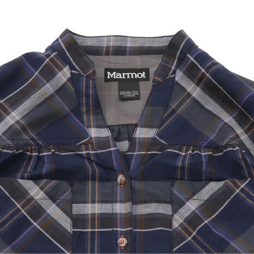 マーモット(Marmot) シーエルプラッドスキッパーネックシャツ TOWPJB75 NV (レディース)