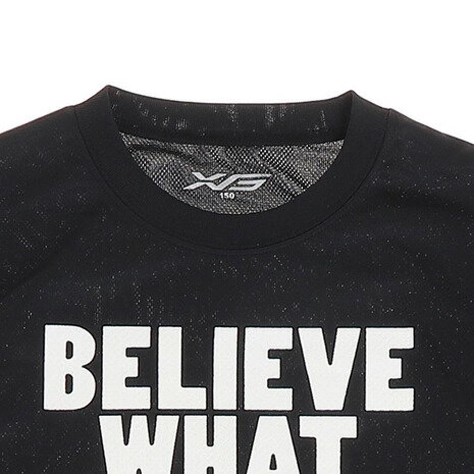 エックスティーエス(XTS) ジュニア ドライ 吸汗速乾 長袖Tシャツ 751G0ES1638 BLK バスケットボールウェア ロンT (キッズ)