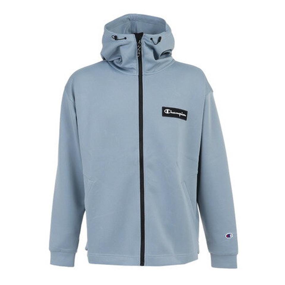 チャンピオン(CHAMPION)(メンズ)テックウィーブ 3LS ジップフーデッドスウェットシャツ C3-WS103 320