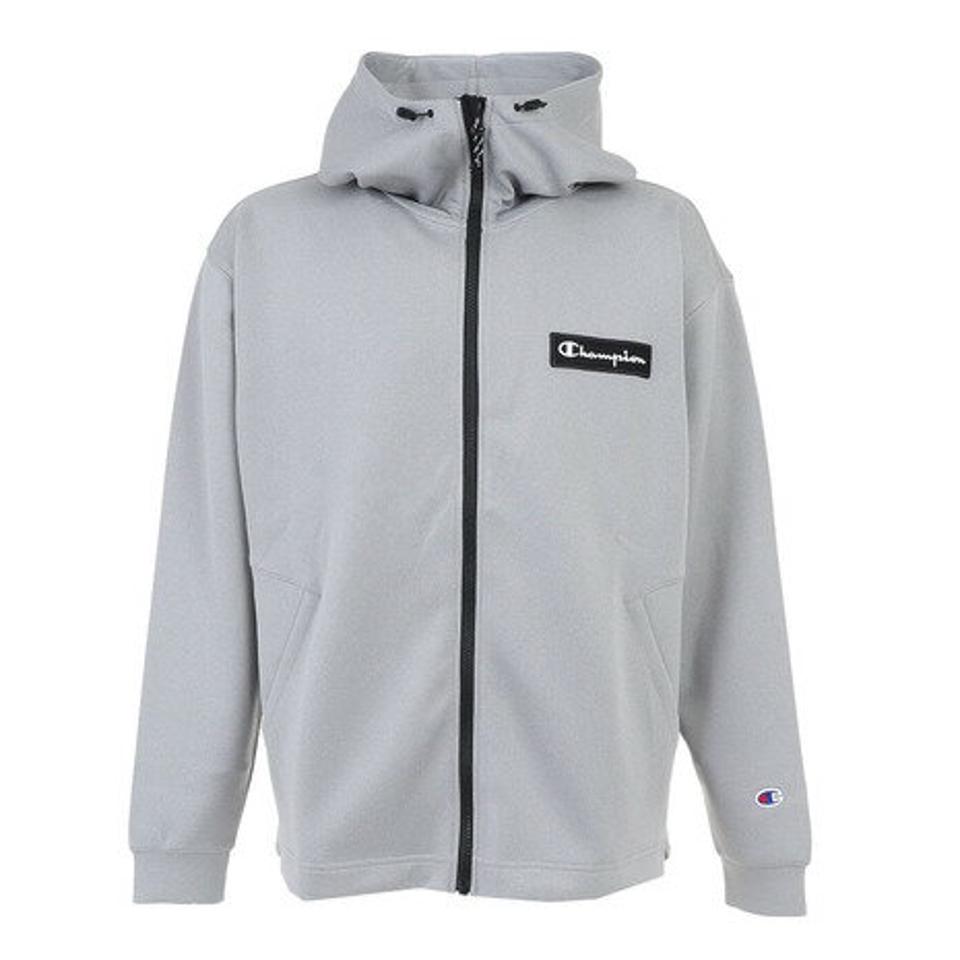 チャンピオン(CHAMPION)(メンズ)テックウィーブ 3LS ジップフーデッドスウェットシャツ C3-WS103 070