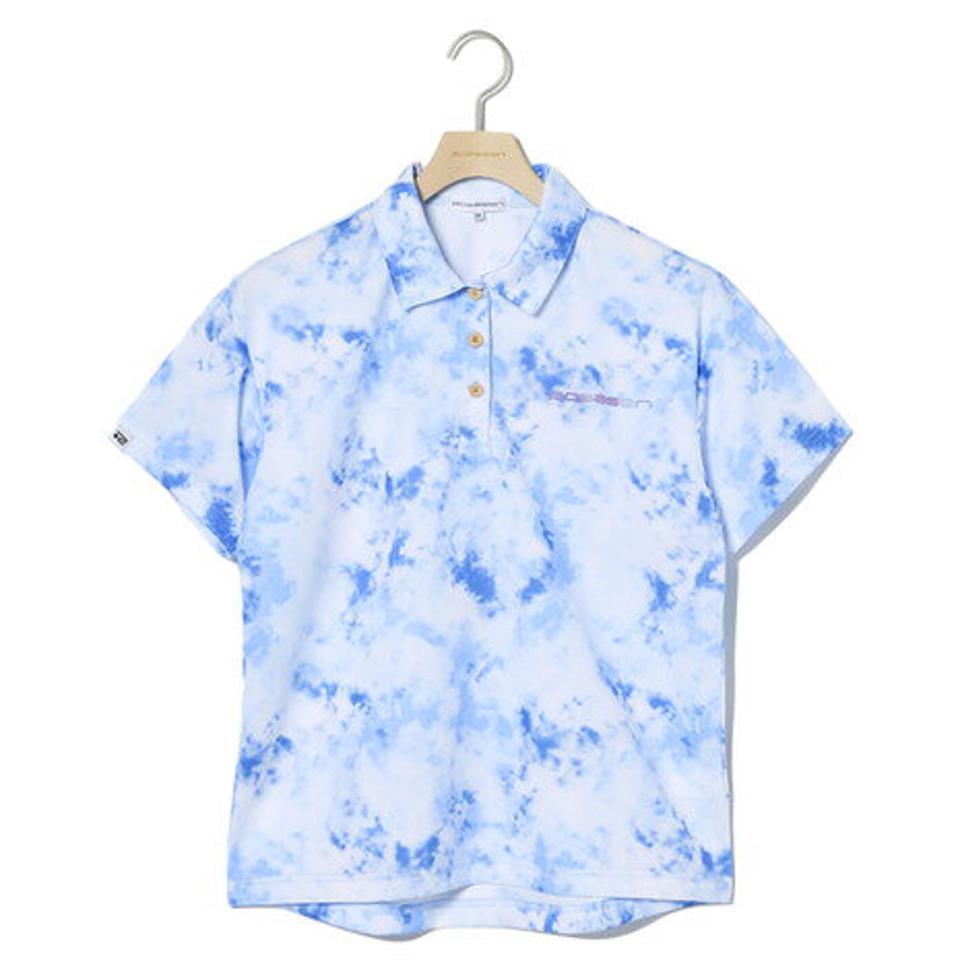 ROSASEN(レディース)ゴルフウェア A-Line タイダイプリント 半袖シャツ 048-26342