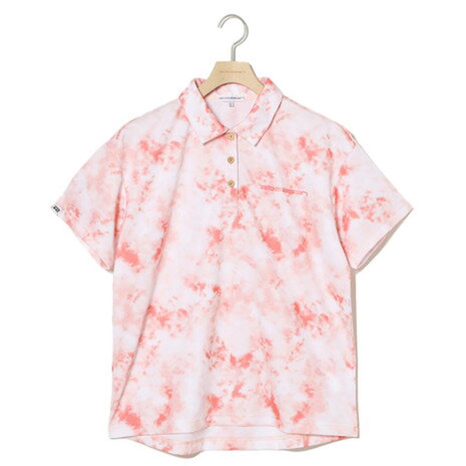 ROSASEN ゴルフウェア さらっと爽やか A-Line タイダイプリント 半袖シャツ 048-26342-073 (レディース)