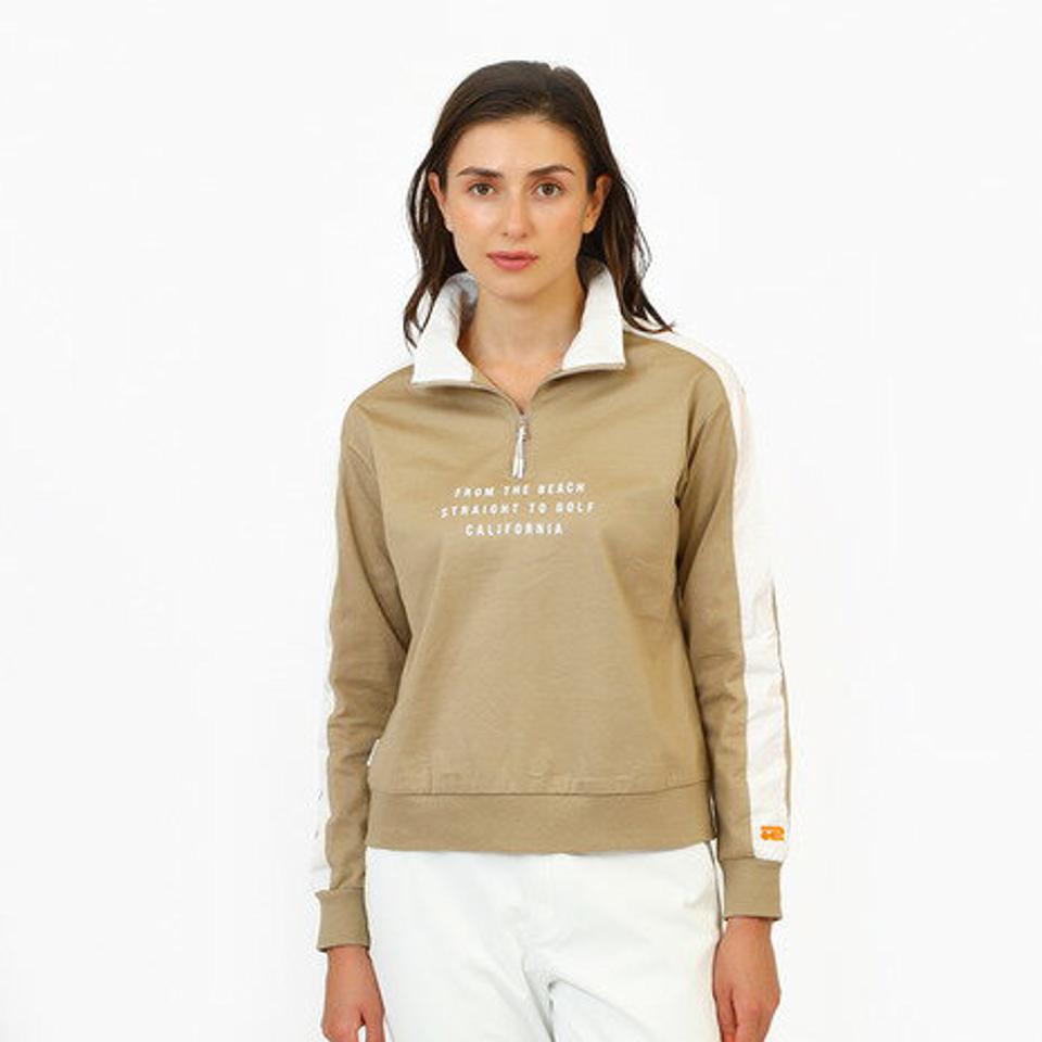 【4/15 24h限定 エントリー&対象3店舗以上買い回りで最大P10倍!】ROSASEN(レディース)ゴルフウェア ハイネック 衿配色 A-Line ハーフジップ長袖シャツ 048-26311