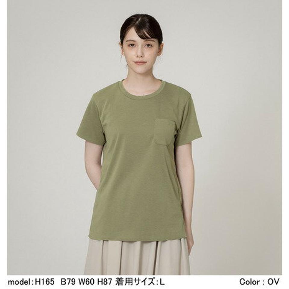 ダンスキン（DANSKIN） ノンウェットショートスリーブポケットTシャツ DC722107 OV （レディース）