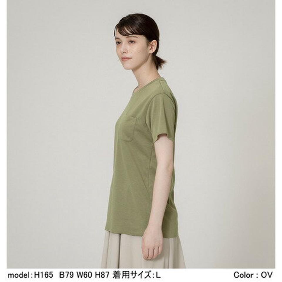 ダンスキン（DANSKIN） ノンウェットショートスリーブポケットTシャツ DC722107 OV （レディース）