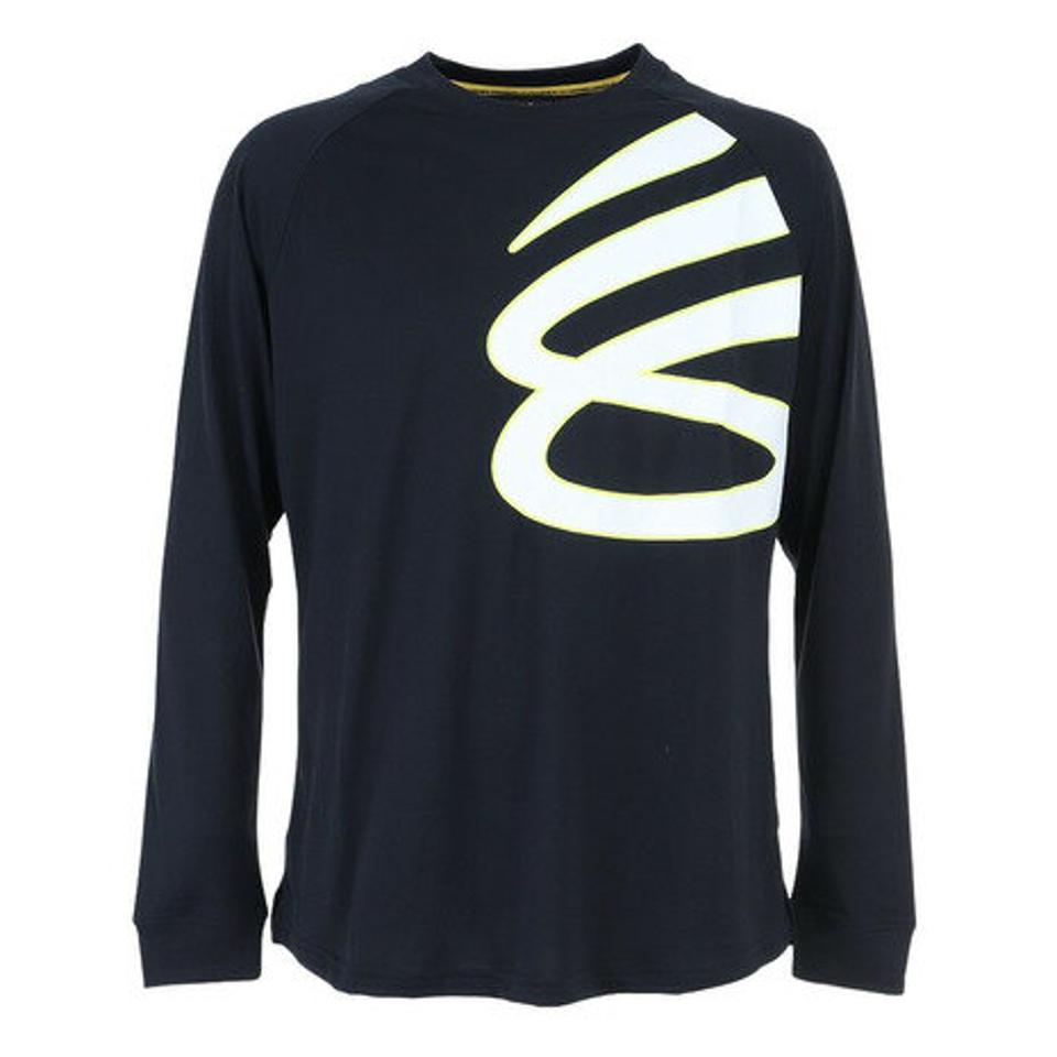 アンダーアーマー（UNDER ARMOUR） バスケットボールウェア カリー テック ロングスリーブTシャツ 375344 001 （メンズ）