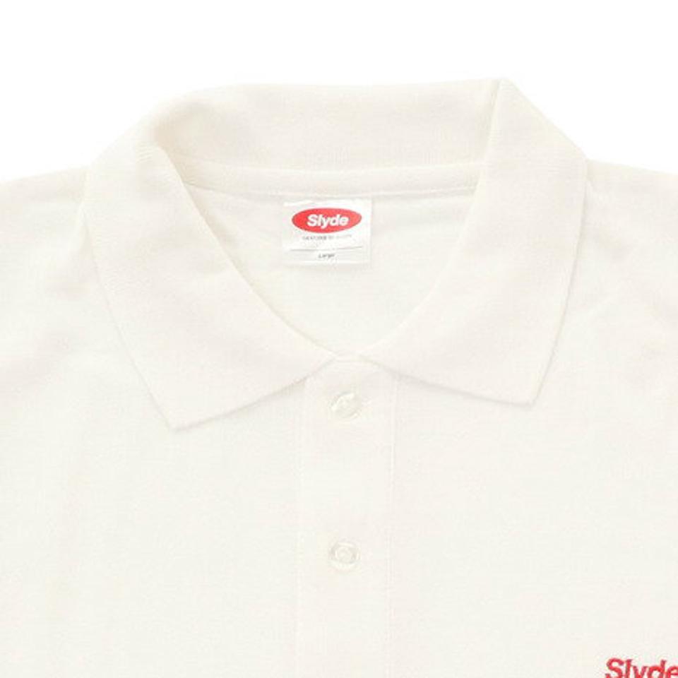 スライド(SLYDE)(メンズ)BIG SILHOUETTE ポロシャツ sl202005133-WH/RE