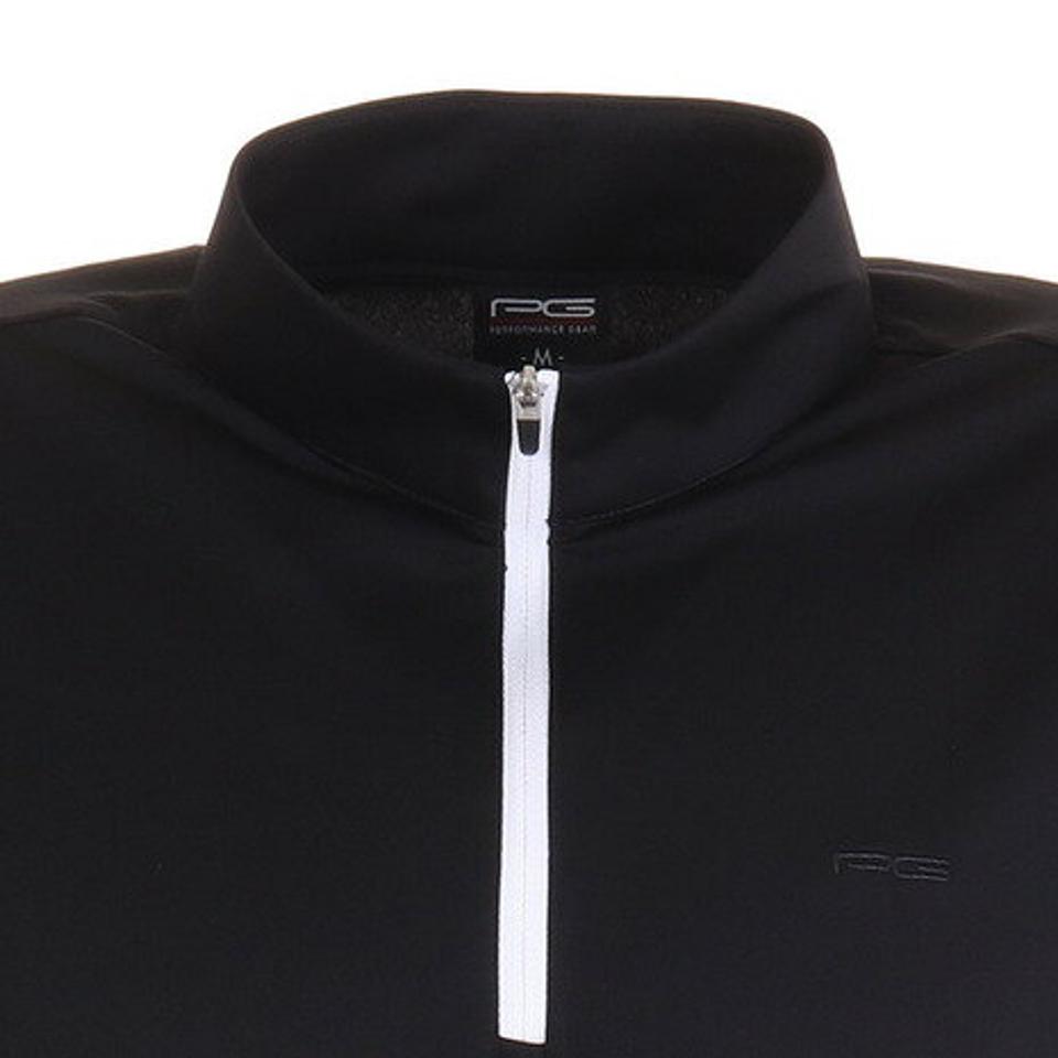 パフォーマンスギア(PG)(メンズ)ゴルフ ポロシャツ ハーフジップポロシャツ 403PG21EG0003-BLK