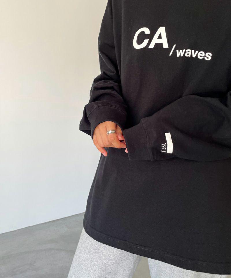 【ユニセックス】1975 TOKYO(1975 トーキョー)"CA waves"オーバーサイズロングTシャツ