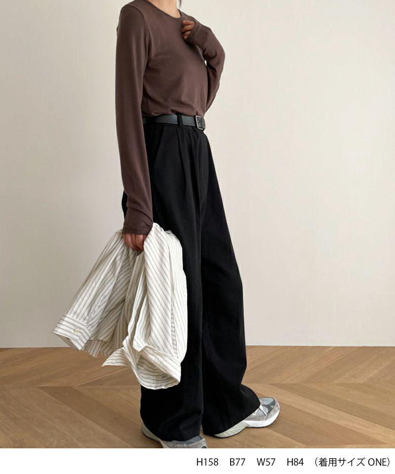 El mar(エルマール)テンセルストレッチロングTシャツ