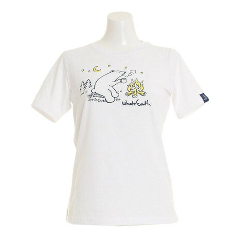 ホールアース(Whole Earth) BEAR tシャツ 半袖 WE21HA15WHT (レディース)