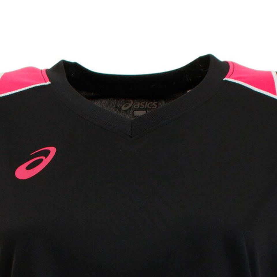 アシックス(ASICS) プラクティスシャツ ハーフスリーブ XW6418.9001 バレーボールウェア スポーツウェア (レディース)
