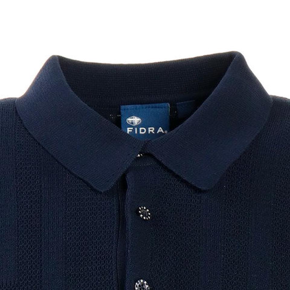 フィドラ(FIDRA)(メンズ)ゴルフウェア 半袖 ポロシャツ メンズ ニットポロシャツ FD5HTG60 NVY