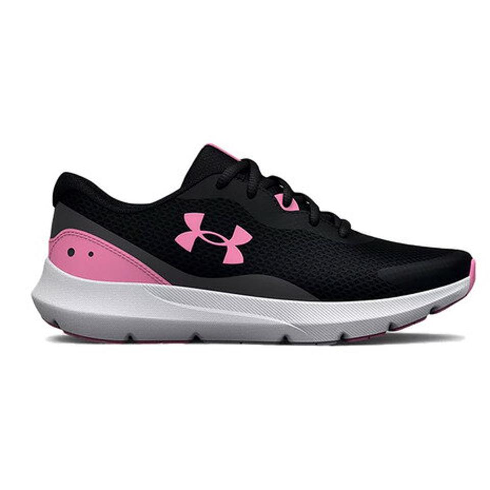 【2/25 24h限定 エントリー＆対象4店舗買い回りで最大P10倍！】アンダーアーマー（UNDER ARMOUR）（キッズ）ジュニア スニーカー 黒 サージ3 SURGE ブラック 3025013 001 ランニングシューズ