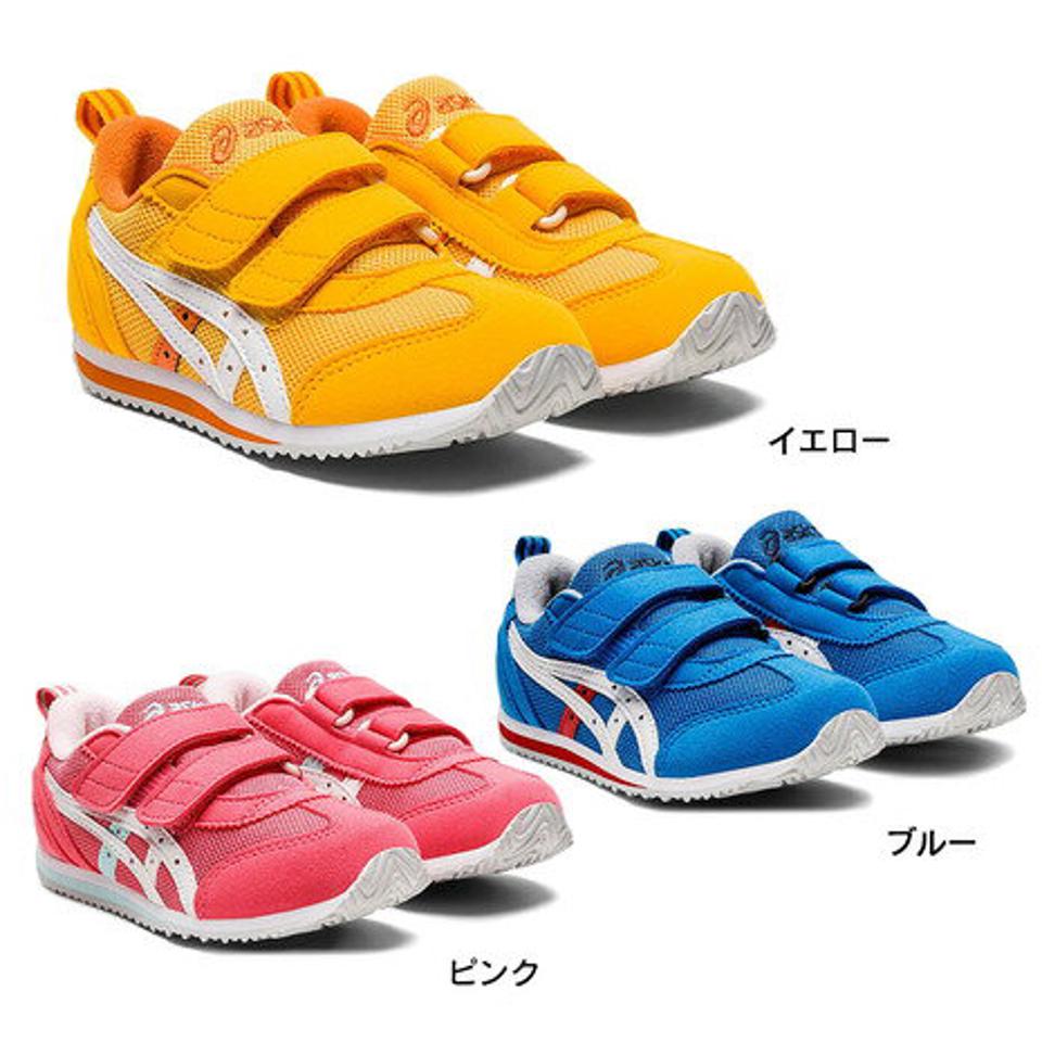 アシックス（ASICS）（キッズ）スニーカー ジュニア 黄色 マジックテープ アイダホ MINI 4 1144A236.800