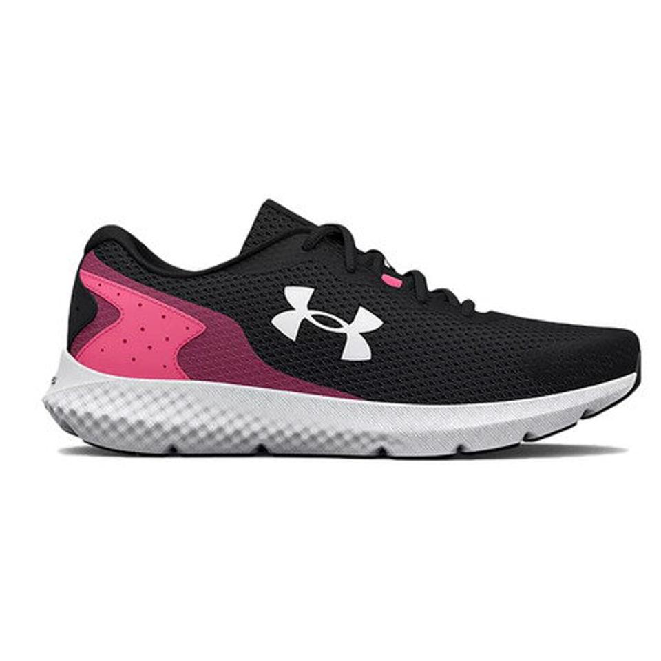 アンダーアーマー（UNDER ARMOUR）（レディース）ランニングシューズ チャージド ローグ3 ブラック ピンク 3024888 004 スニーカー