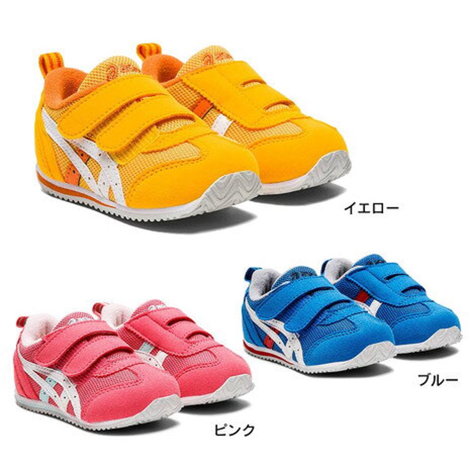 【6/5 24h限定 エントリー＆対象4店舗買い回りで最大P10倍！】アシックス（ASICS）（キッズ） ベビー ジュニア スニーカー シューズ アイダホ BABY 4 イエロー ピンク ブルー 1144A235