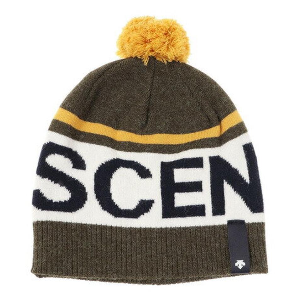 デサント（DESCENTE）（キッズ）ニット帽 キッズ スキー ジュニア ニットキャップ DWDQJC01X OLV 雪遊び