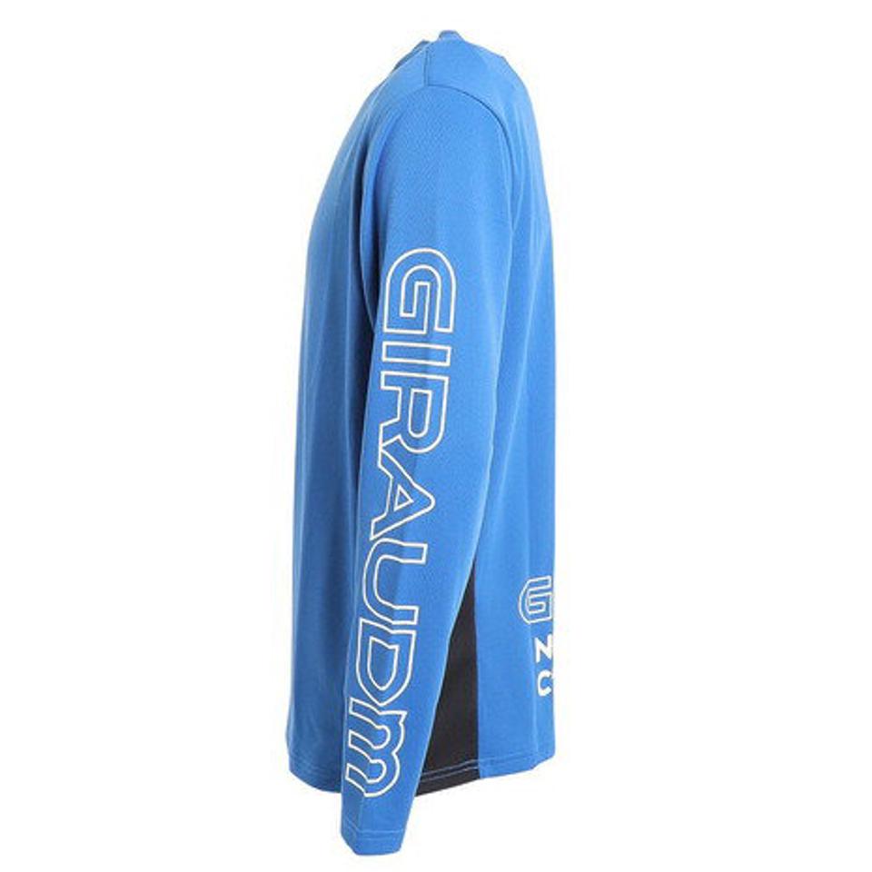 【10%OFFクーポン 12/16まで】ジローム(GIRAUDM)(メンズ)サッカー フットサルウェア ロングスリーブ プラシャツ 741GM1UK7657 BLU
