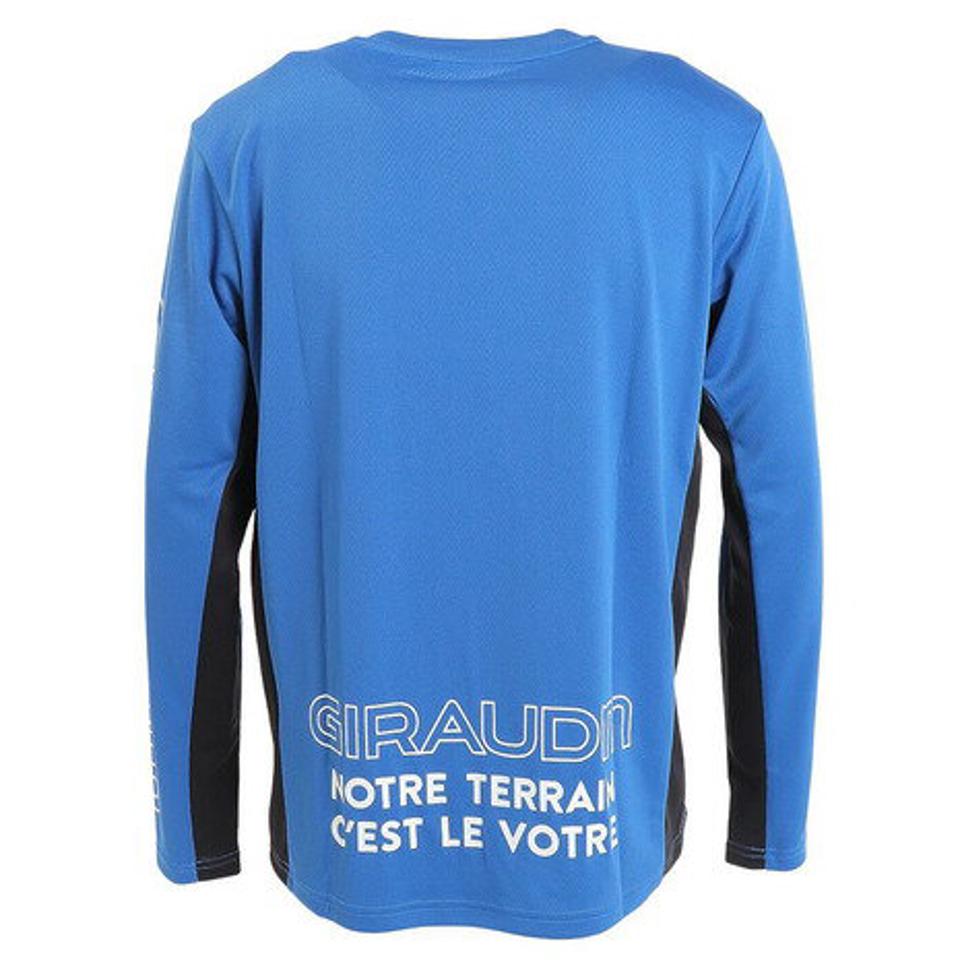 【10%OFFクーポン 12/16まで】ジローム(GIRAUDM)(メンズ)サッカー フットサルウェア ロングスリーブ プラシャツ 741GM1UK7657 BLU