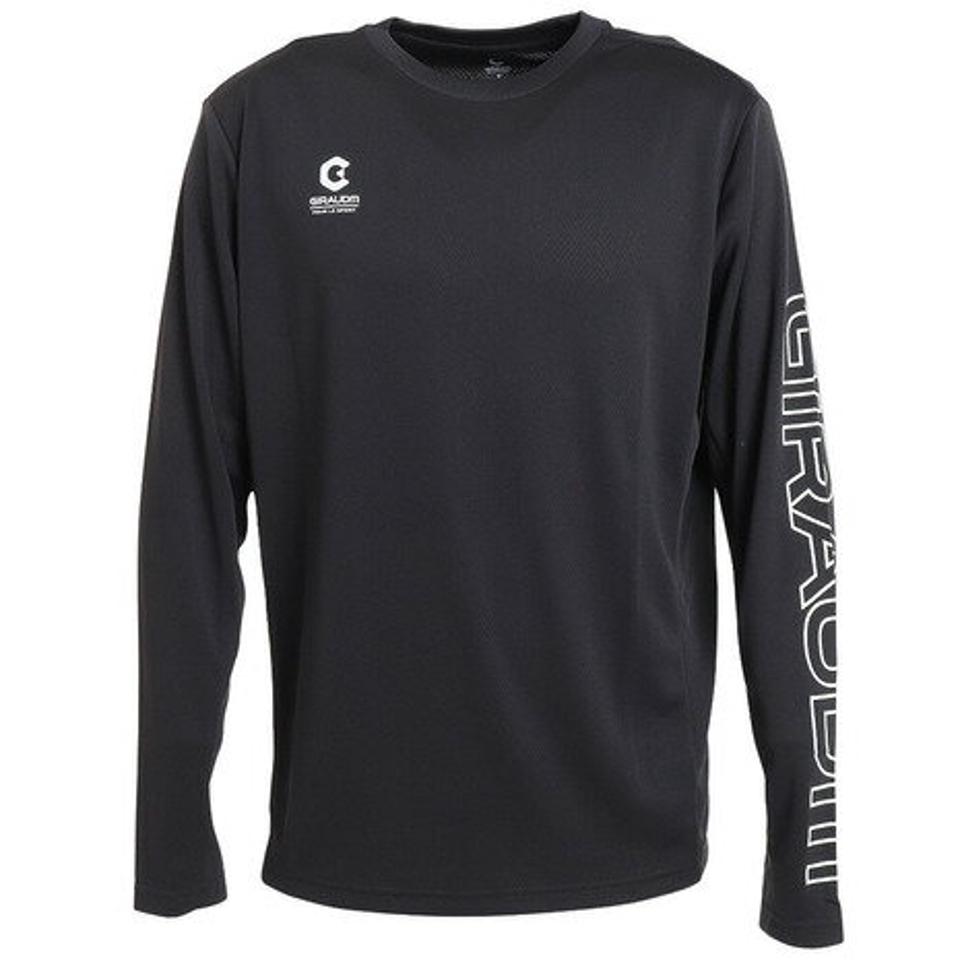 【10%OFFクーポン 12/16まで】ジローム(GIRAUDM)(メンズ)サッカー フットサルウェア ロングスリーブ プラシャツ 741GM1UK7657 BLK