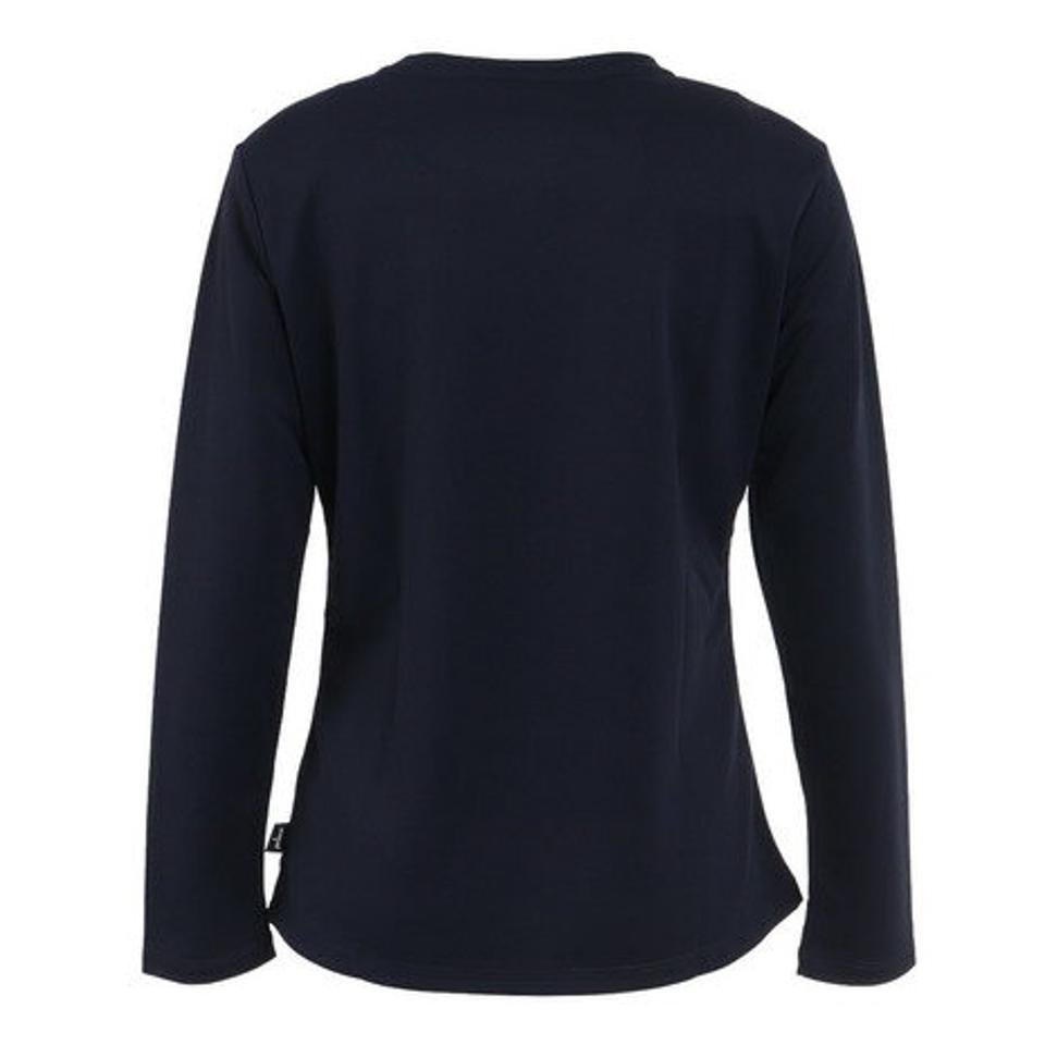 プリンス(PRINCE)(レディース)テニスウェア レディース ロングスリーブシャツ WF2089 127 NVY 長袖 吸汗速乾 UVケア