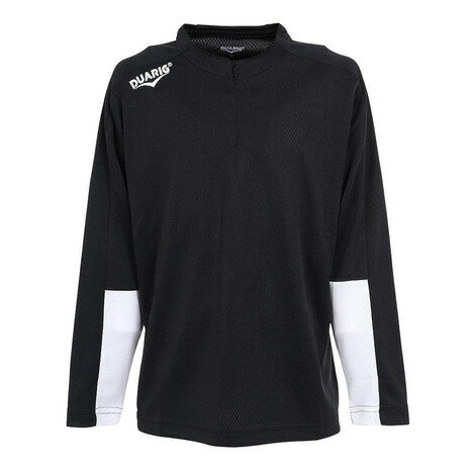 デュアリグ(DUARIG)(キッズ)サッカーウェア ジュニア ドライプラス 長袖ハーフジッププラクティスシャツ 742D1UK7687 BLK