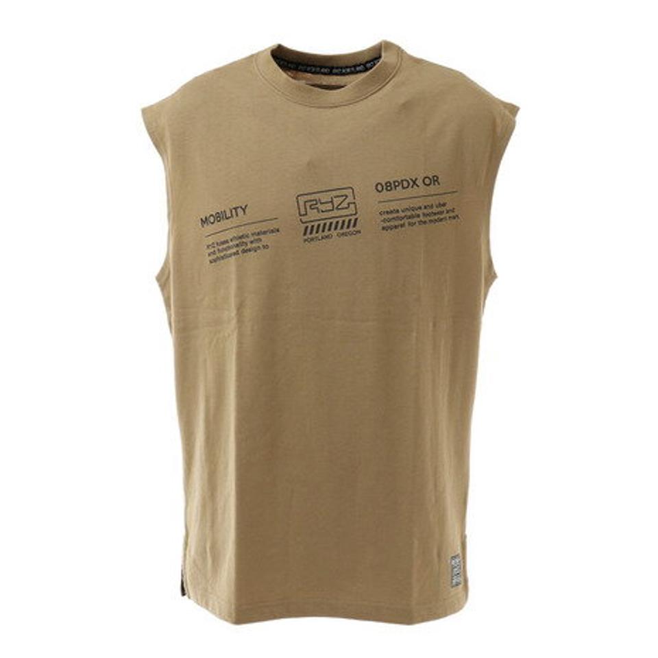 ライズ(RYZ)(メンズ)STAMPED ノースリーブシャツ 869R1EG6244 BEG