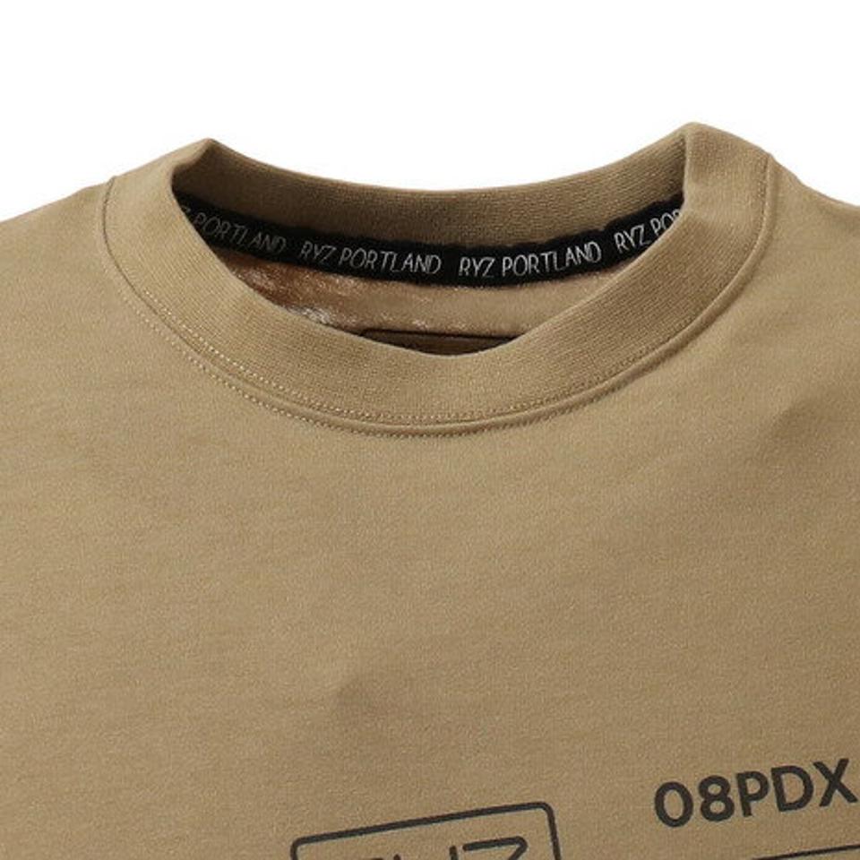 ライズ(RYZ)(メンズ)STAMPED ノースリーブシャツ 869R1EG6244 BEG