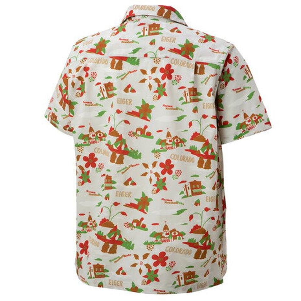 マーモット(Marmot)(メンズ)半袖シャツ ハイカーアロハハーフスリーブシャツ TOMRJA79 IVO アイボリー カジュアルシャツ