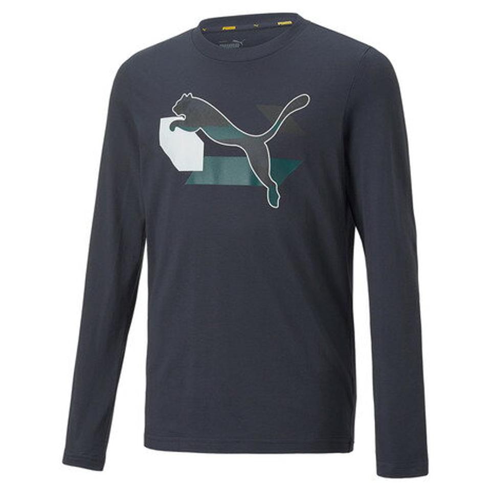 【2/25 24h限定 エントリー＆対象4店舗買い回りで最大P10倍！】プーマ（PUMA）（キッズ）ボーイズ ALPHA 長袖 Tシャツ 672628 43 NVY